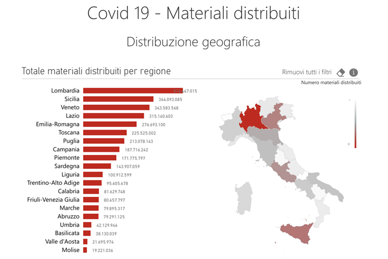 Anteprima mappa materiali Coronavirus - desktop e mobile