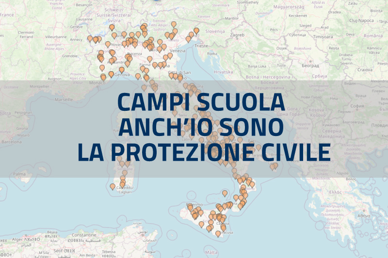 Mappe e dashboards Campi scuola "Anch'io sono la protezione civile"