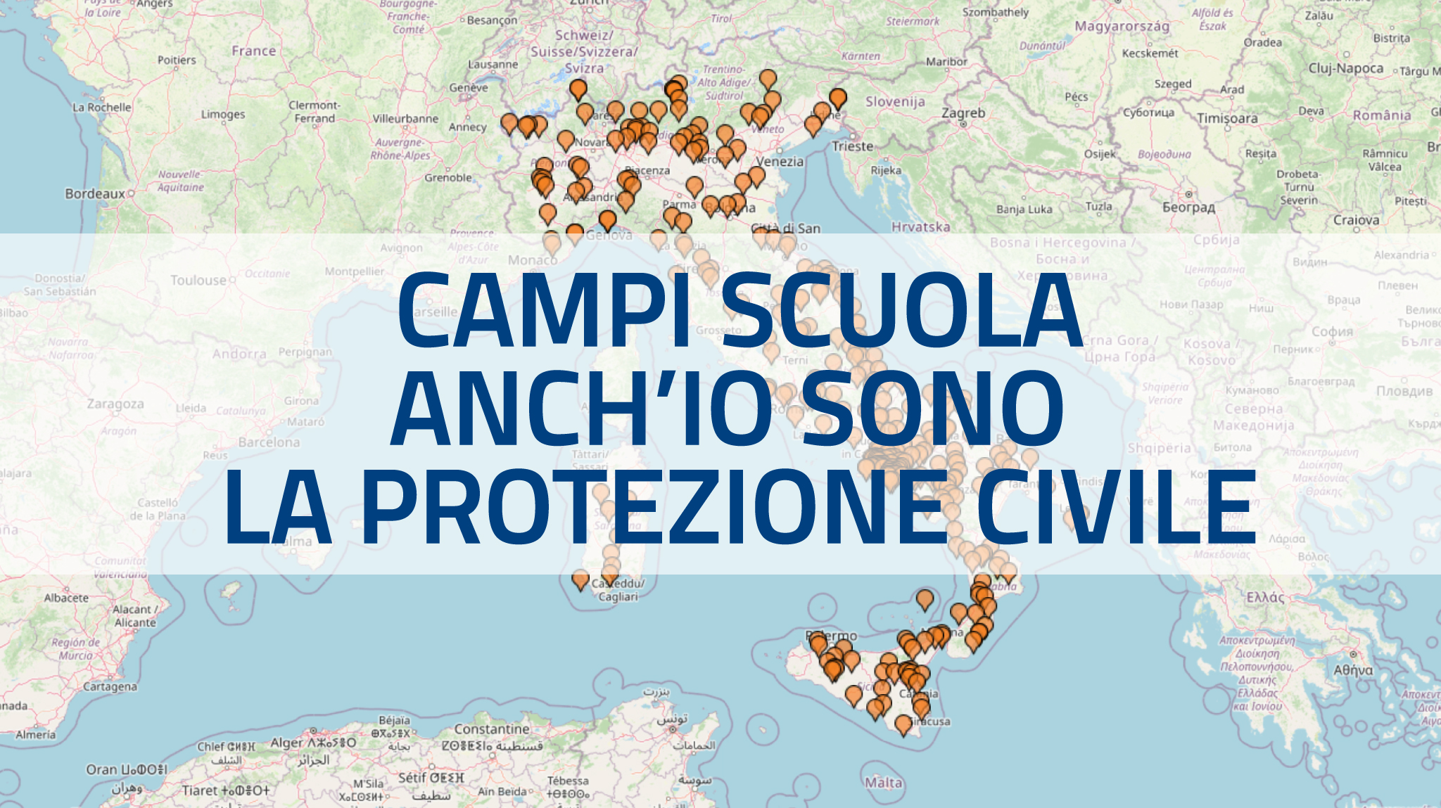 Mappe e dashboards Campi scuola "Anch'io sono la protezione civile"